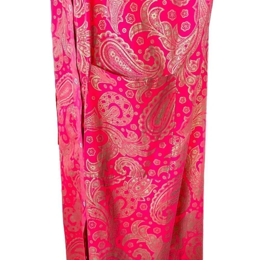 Vintage Sleeveless Button Front Shift Dress - Picture 4 of 6
